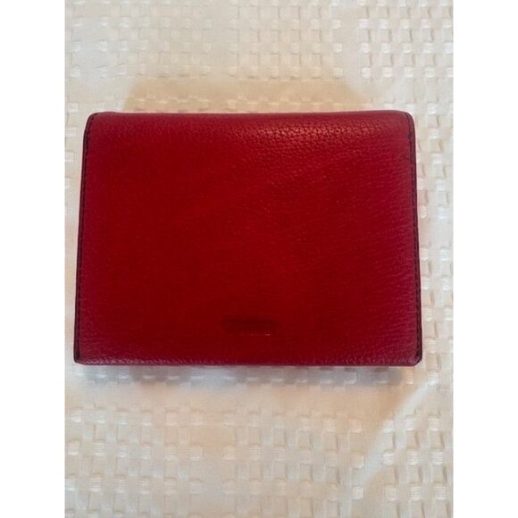 Coach Red Leather Card Holder With Two Deck Of Cards 4"x3" GUC - Picture 4 of 5
